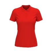 Stedman Lux Short Sleeve Polo For Women Rød bomull X-Large Dame