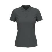 Stedman Lux Short Sleeve Polo For Women Mørkgrå  bomull X-Small Dame