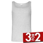 Jockey Cotton A-Shirt Grå bomull X-Large Herre