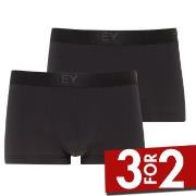 Jockey 2P Short Trunks Svart polyamid X-Large Herre