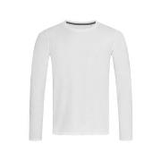 Stedman Clive Long Sleeve Hvit ringspunnet bomull Small Herre