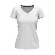 Stedman Claire V-neck Hvit ringspunnet bomull X-Small Dame