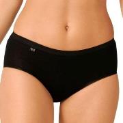 Sloggi Truser 2P Basic Plus Midi Briefs Svart bomull 40 Dame