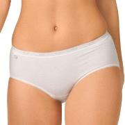 Sloggi Truser 2P Basic Plus Midi Briefs Hvit bomull 42 Dame