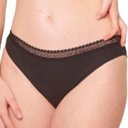 Sloggi Truser 2P GO Ribbed Tai Briefs Svart økologisk bomull Medium Da...