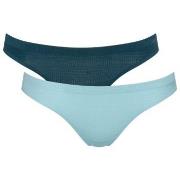 Sloggi Truser 4P ZERO Motion Mini Brief Blå polyester X-Small Dame