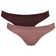 Sloggi Truser 4P ZERO Motion Mini Brief Brun polyester Medium Dame