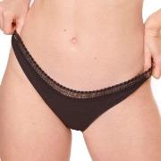 Sloggi Truser 2P GO Ribbed Brazilian Briefs Svart økologisk bomull X-L...