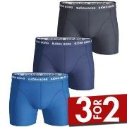 Björn Borg 3P Essential Shorts Marine/Blå bomull X-Small Herre