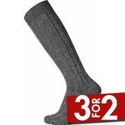 Egtved Strømper Wool Heavy Kneehigh Sock Mørkgrå  ull Str 45/48 Herre