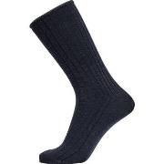 Egtved Strømper Wool No Elastic Rib Socks Marine Str 45/48