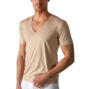 Mey Dry Cotton Functional V-Neck Shirt Beige 4XL Herre