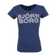 Björn Borg Sport Tamira SS Tee Marine bomull Large Dame