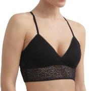 DKNY BH Modern Lace Racerback Longline Bralette Svart nylon X-Large Da...