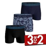 Björn Borg 3P Cotton Stretch Boxer 1721 Blå/Blå bomull XX-Large Herre