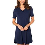 Lady Avenue Bamboo Nightdress SS Marine Bambus X-Large Dame