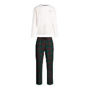 Tommy Hilfiger Long Sleeve Waffle Flannel PJ Set Mixed XX-Large Herre