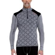 Dovre Half Zip Jacquard Baselayer Grønn Mønster ull XX-Large Herre