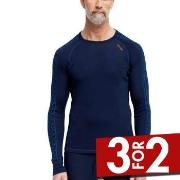 Dovre Jacquard Baselayer Marine ull Large Herre