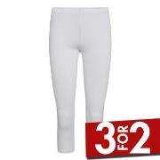 Decoy Bamboo Capri Hvit Bambus X-Large Dame