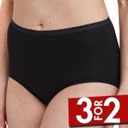 Decoy Truser 5P Maxi Briefs Svart økologisk bomull Large Dame