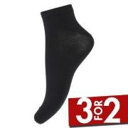 Decoy Strømper 3P Organic Cotton Sneaker Socks Svart Strl 37/41 Dame