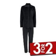 Decoy Velour Homewear Set Svart Large Dame