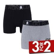 CR7 Cristiano Ronaldo 2P Boys Trunk Briefs Svart/Grå bomull 134-140