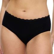 Triumph Truser Feel Of Cotton Midi Brief Svart bomull 46 Dame