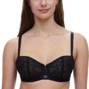 Chantelle BH Origins Lace Unlined Demi Bra Svart nylon D 80 Dame