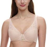Chantelle BH Origins Lace Lightweight Plunge Bra Beige nylon B 75 Dame
