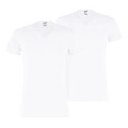 Puma 2P Basic V-neck Tee Hvit bomull X-Large Herre