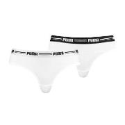 Puma Truser 2P Logo Waistband Brazilian Hvit Medium Dame