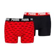 Puma 2P Everyday Aop Boxer Rød/Svart bomull Large Herre