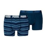 Puma 2P Heritage Stripe Boxer Jeansblå bomull Large Herre