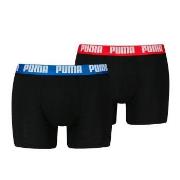 Puma 2P Men Everyday Basic Boxer Svart/Rød bomull X-Large Herre