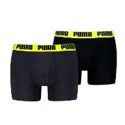 Puma 2P Men Everyday Basic Boxer Svart/Gul bomull X-Large Herre