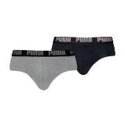 Puma 2P Men Everyday Brief Svart/Grå bomull Medium Herre