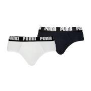 Puma 2P Men Everyday Brief Hvit/Svart bomull Large Herre