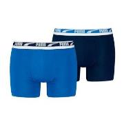 Puma 2P Men Multi Logo Boxer Marine/Blå bomull X-Large Herre