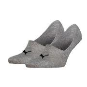 Puma Strømper 2P Unisex Mid Cut Footie Socks Grå Str 43/46