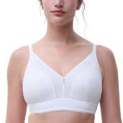 Chantelle BH EasyFeel Wirefree Support Bra Hvit nylon D 80 Dame