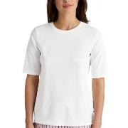 Calida Favourites Sleep Cotton Shirt Short-Sleeve Hvit bomull Small Da...