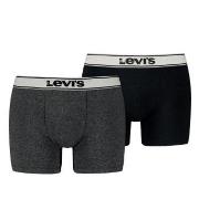 Levis 2P Base Vintage Boxer Svart bomull Medium Herre