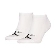 Calvin Klein Strømper 2P Sneaker Monogram Socks Hvit Str 39/42 Herre