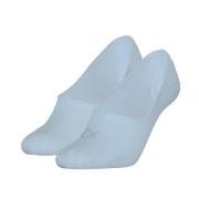 Calvin Klein Strømper 2P Shiny Logo Mid Cut Footie Socks Lysblå Str 39...