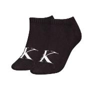 Calvin Klein Strømper 2P Women Monogram Sneaker Socks Svart Str 39/42 ...