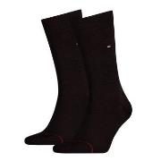 Tommy Hilfiger Strømper 2P Men Classic Sock Mørkbrun  Str 39/42 Herre