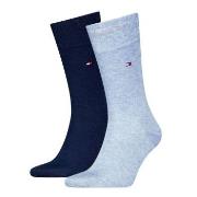 Tommy Hilfiger Strømper 2P Men Classic Sock Blå/Lysblå Str 43/46 Herre