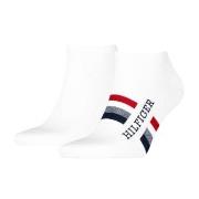 Tommy Hilfiger Strømper 2P Men Tab Sneaker Socks Hvit Str 43/46 Herre